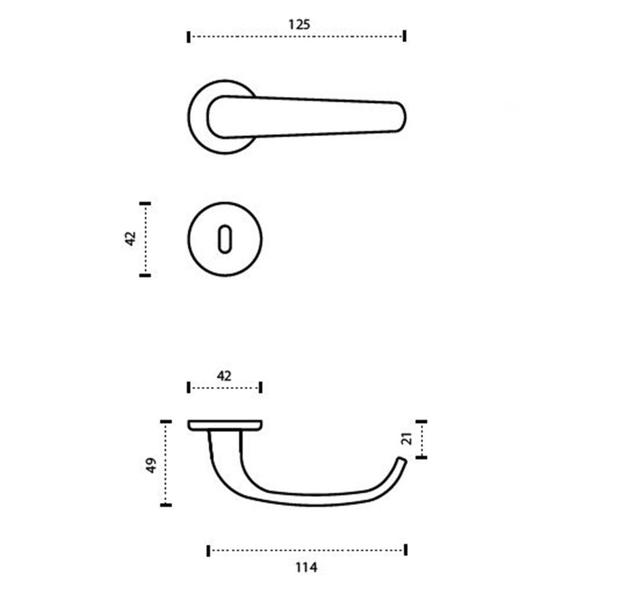 Imagem de Fechadura Lockwell Pepe 40mm Banheiro Roseta Cromado