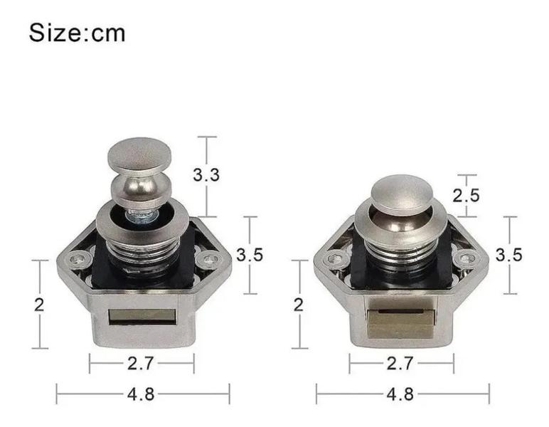 Imagem de Fechadura motorhome 20mm - cromado