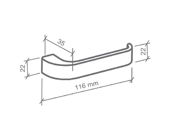 Imagem de Fechadura odin imab externa c/ cilindro escovada cromo acetinada ca 40mm