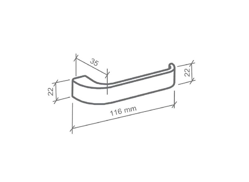 Imagem de Fechadura odin imab interna cromo acetinada escovada quarto chave grande 40mm