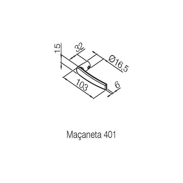 Imagem de Fechadura Pado Externa 40MM Concept RR1 401-40CE CR