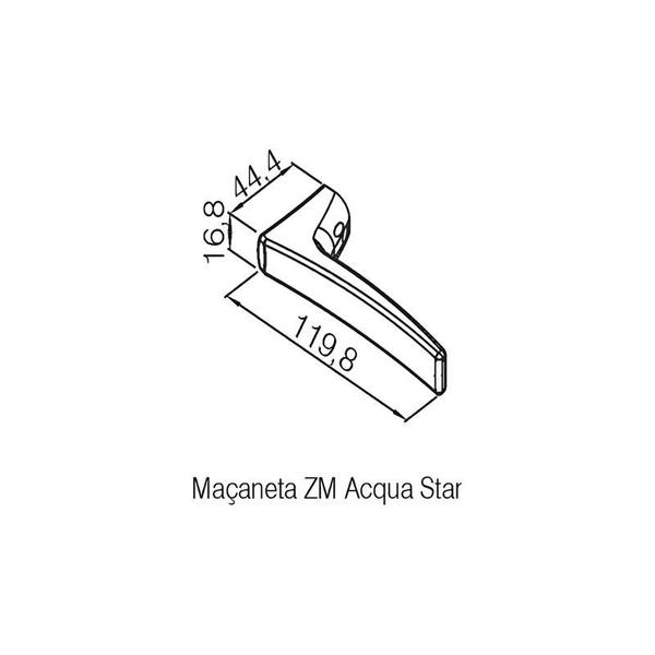 Imagem de Fechadura Pado Externa 55MM Acqua Star RQ2 774-55PE GE (Design BMW)