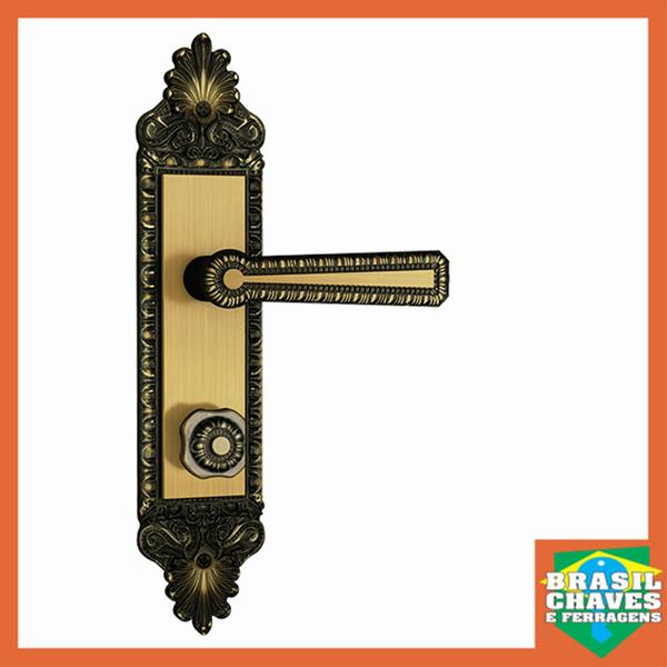 Imagem de Fechadura para porta de Banheiro FANO 823 03 Colonial 40mm STAM Maçaneta Alavanca