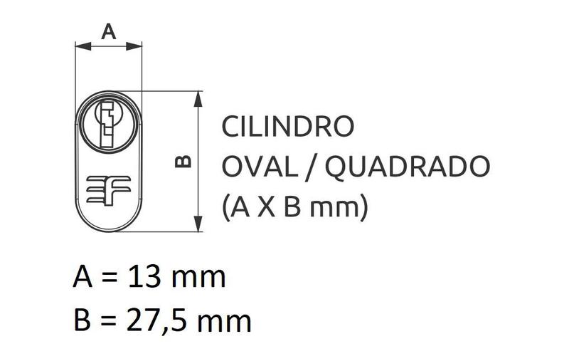 Imagem de Fechadura para porta de correr 3f 615/50 inox