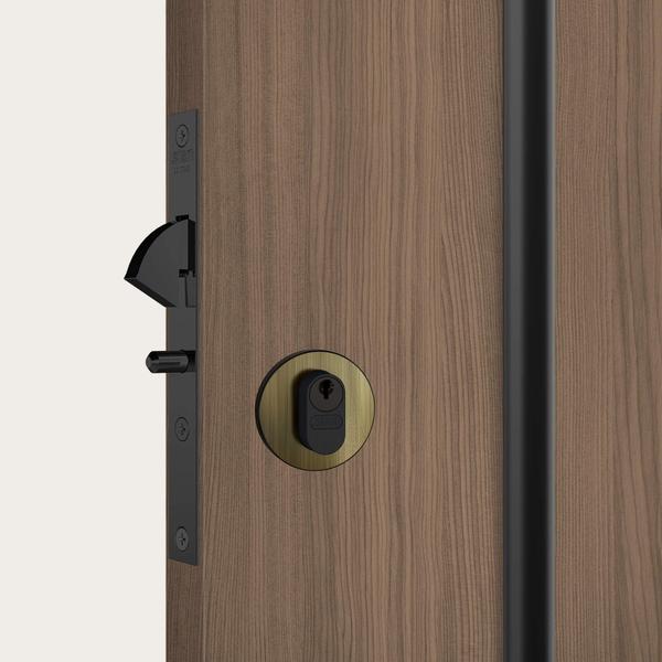 Imagem de Fechadura para porta de correr stam 950 antique e-coat