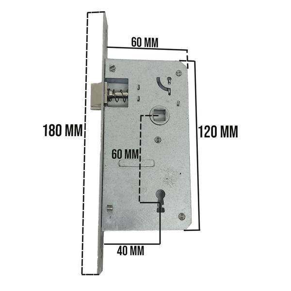 Imagem de Fechadura Para Porta Interna Quarto Broca 40Mm Pado Inox Int