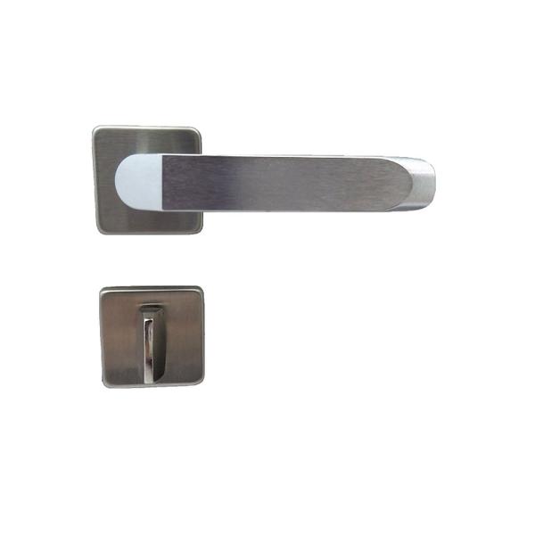 Fechadura porta banheiro tera imab wc acetinada escovada 40mm Imagem de Fechadura porta banheiro tera imab wc acetinada escovada 40mm