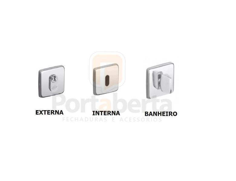 Fechadura porta banheiro tera imab wc acetinada escovada 40mm Imagem de Fechadura porta banheiro tera imab wc acetinada escovada 40mm