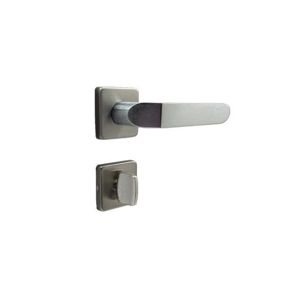 Fechadura porta banheiro tera imab wc acetinada escovada 40mm Imagem de Fechadura porta banheiro tera imab wc acetinada escovada 40mm
