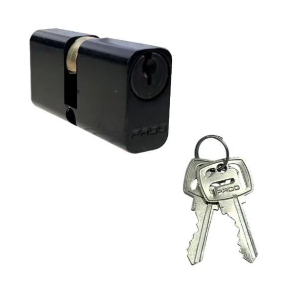 Fechadura porta externa sala quarto modena pado preta 55mm quadrada ept Imagem de Fechadura porta externa sala quarto modena pado preta 55mm quadrada ept