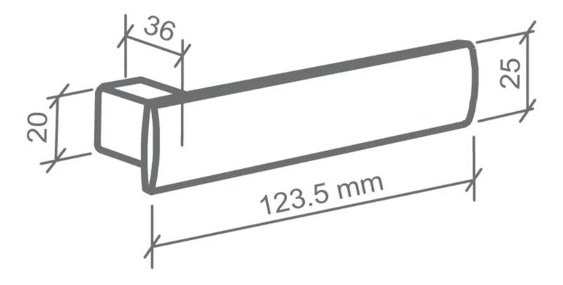 Imagem de Fechadura Porta Interna Metro Light 55mm Cromada Imab