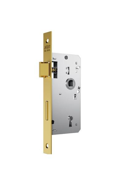 Imagem de Fechadura porta interna sala quarto dourada gold stam classic 40mm