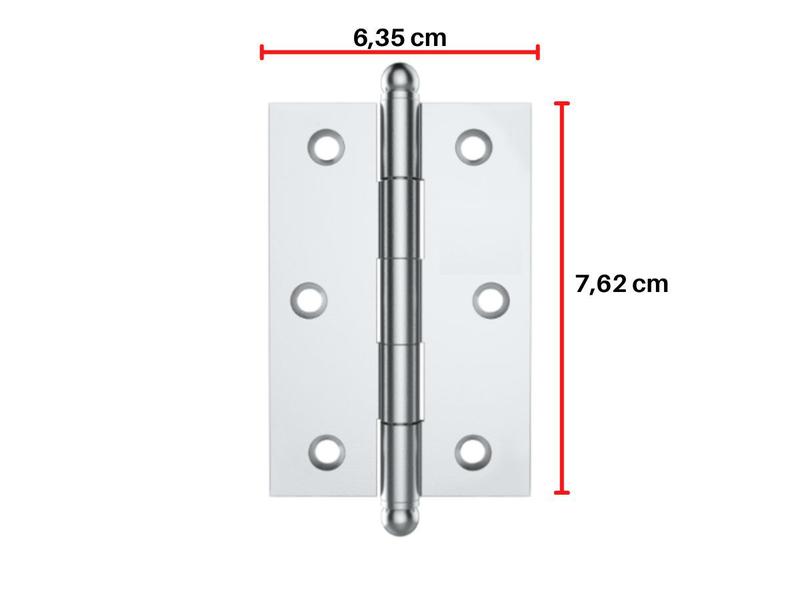 Imagem de Fechadura Porta Interna Soprano Popline Porta de Madeira + 3 Un Dobradiças Cromadas