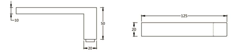 Imagem de Fechadura Quadrada Inox Escovado 1620/ix60 55mm WC Stam