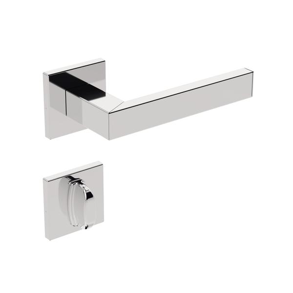 Imagem de Fechadura Quadrada Inox Litoral 1620/160 55mm Banheiro Stam