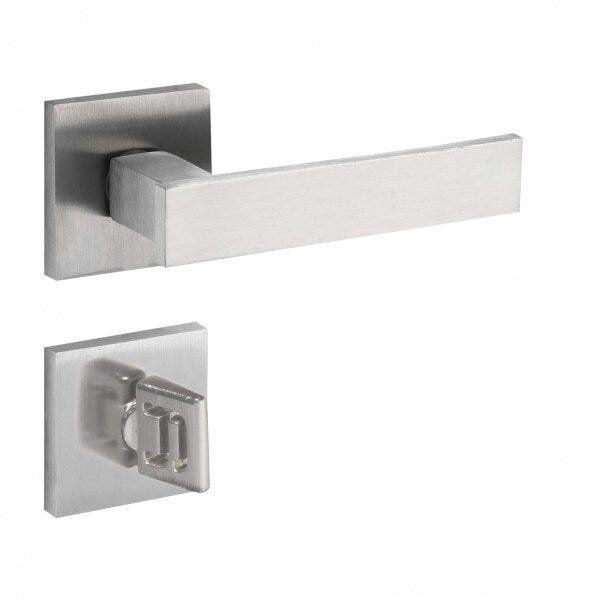 Fechadura Retro Cromo Acetinado Banheiro - Pado Imagem de Fechadura Retro Cromo Acetinado Banheiro