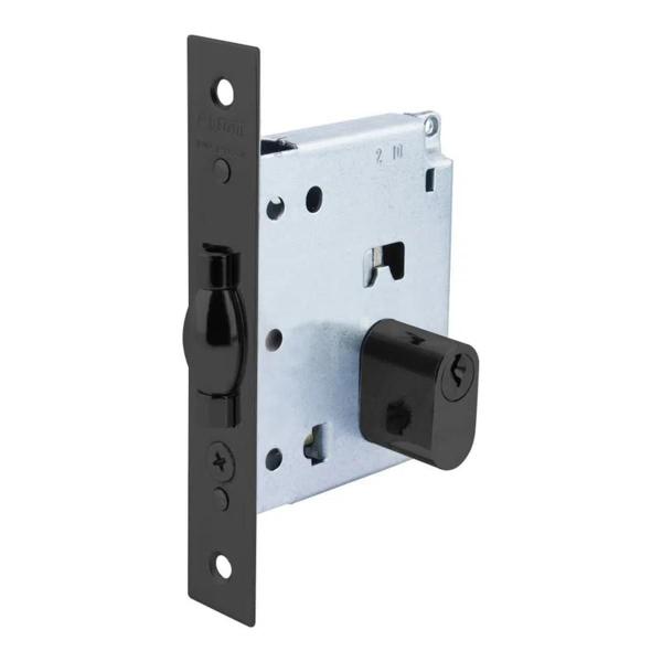 Fechadura Rolete Externa 378 C/Roseta 313 Preto La Fonte Imagem de Fechadura Rolete Externa 378 C/Roseta 313 Preto La Fonte