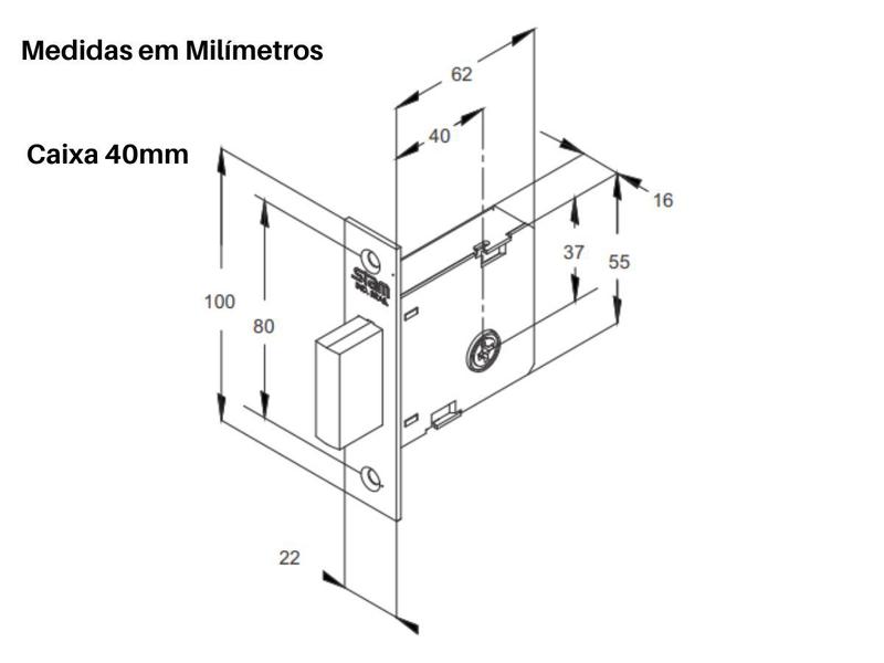 Imagem de Fechadura Rolete Pivotante Stam 803 + Fechadura Auxiliar Trava de Segurança Tetra Stam 1004 Roseta Quadrada Inox