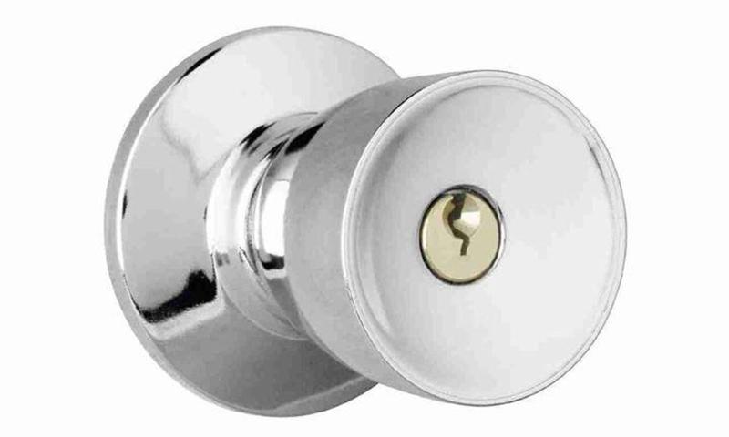 Imagem de Fechadura Soprano Cilindrica Externa Tulipa 90mm Inox Polido