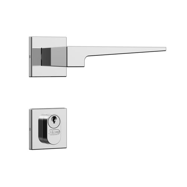 Imagem de Fechadura stam 3200 classic roseta quadrada - cromado