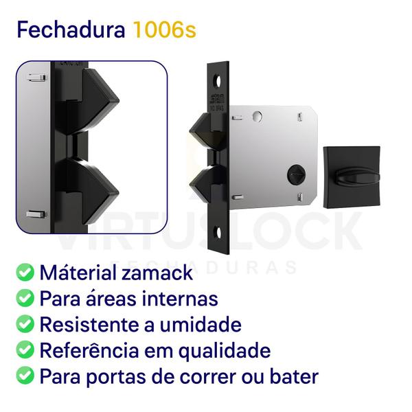 Imagem de Fechadura Stam Correr/Bater Banheiro 1006s