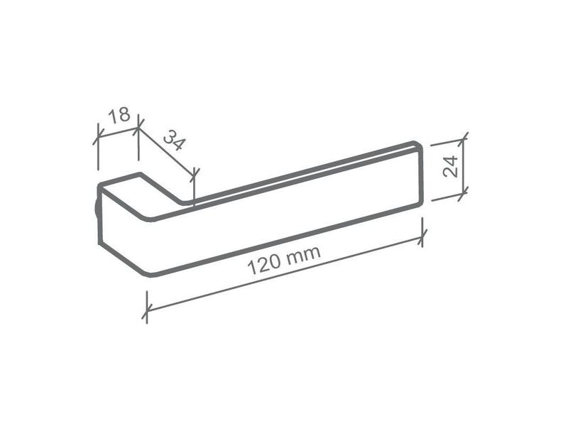 Imagem de Fechadura tess imab banheiro wc escovada cromo acetinada ca 40mm