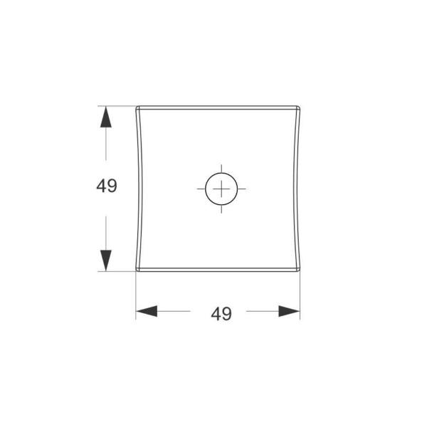 Imagem de Fechadura Tetra Rolete Pivotante Quadrada 1005 Rose Stam