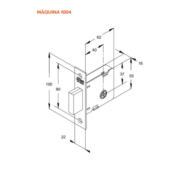 Imagem de Fechadura Trava Auxiliar Tetra Stam 1004 Par Inox Cromado