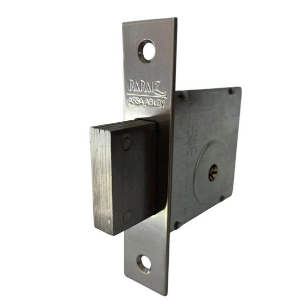 Fechadura Trava Tetra Auxiliar 1400 Fit R68 Roseta Redonda Cromada