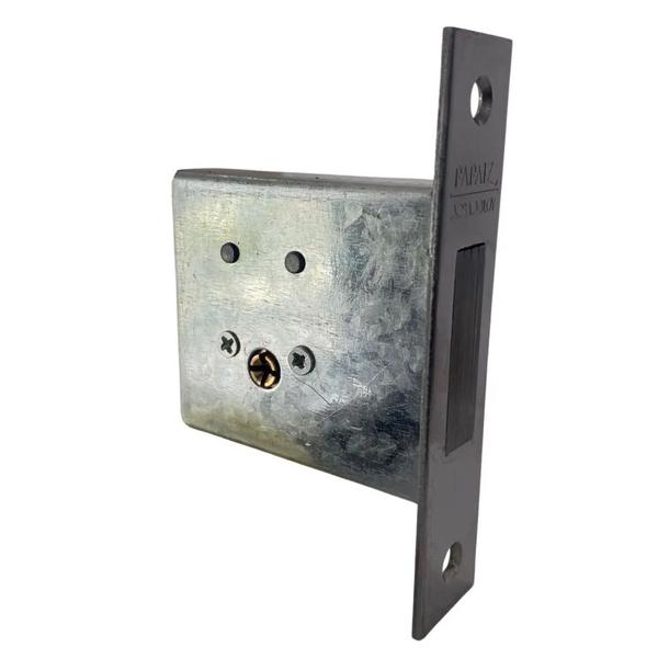 Fechadura Trava Tetra Auxiliar 1400 Fit R68 Roseta Redonda Cromada