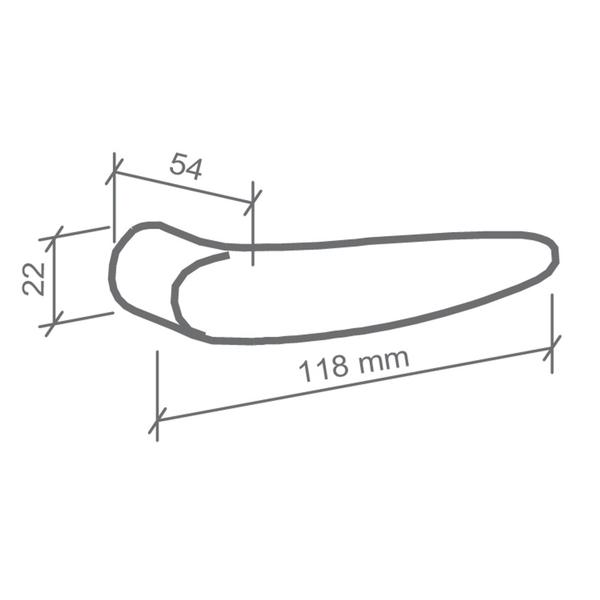 Imagem de Fechadura Vert 2 55mm Externa Cromada Imab