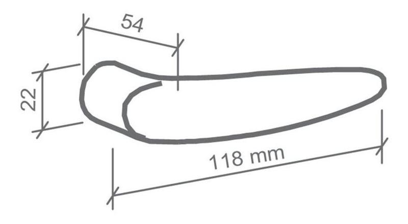 Imagem de Fechadura Vert2 55Mm 1851 Interna Zamak Cromada Imab