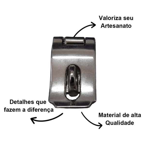 Imagem de Fecho Cadeado Curvado para Caixa Artesanato