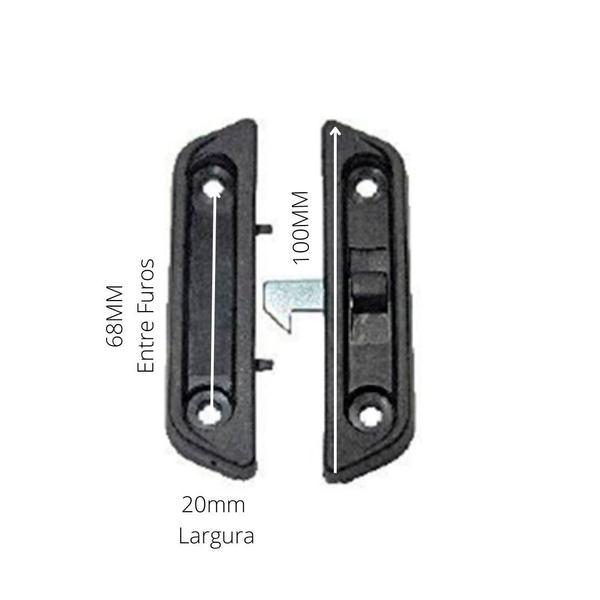 Fecho central nylon janela vitro aluminio linha 14 16 sobrepor preto - VCB Imagem de Fecho central nylon janela vitro aluminio linha 14 16 sobrepor preto