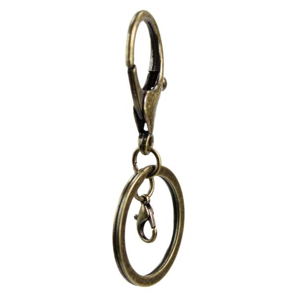 Fecho Mosquetão De Metal Com Argola Italiana 30mm Para Chaveiros 10 unidades - RussoArt Imagem de Fecho Mosquetão De Metal Com Argola Italiana 30mm Para Chaveiros 10 unidades