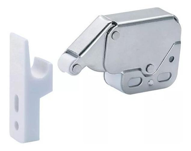 Fecho Toque Mini Latch Automático (1270)Elefantinho 16 Pçs - Comercial Imagem de Fecho Toque Mini Latch Automático (1270)Elefantinho 16 Pçs