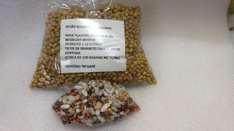 Feijão Bolinha 1kg Para Plantar ou Consumir + 10 outros tipos de sementes. Cortesia - Tatuapé Agro Sementes Imagem de Feijão Bolinha 1kg Para Plantar ou Consumir + 10 outros tipos de sementes. Cortesia
