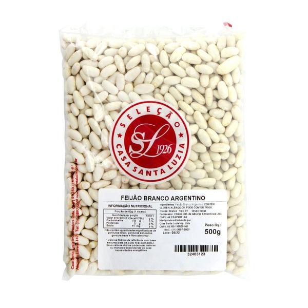 Imagem de Feijão Branco Argentino Casa Santa Luzia 500g