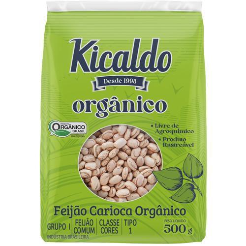 Imagem de Feijão Carioca Orgânico - Kicaldo 2kg - Kit 04 Pcts De 500g