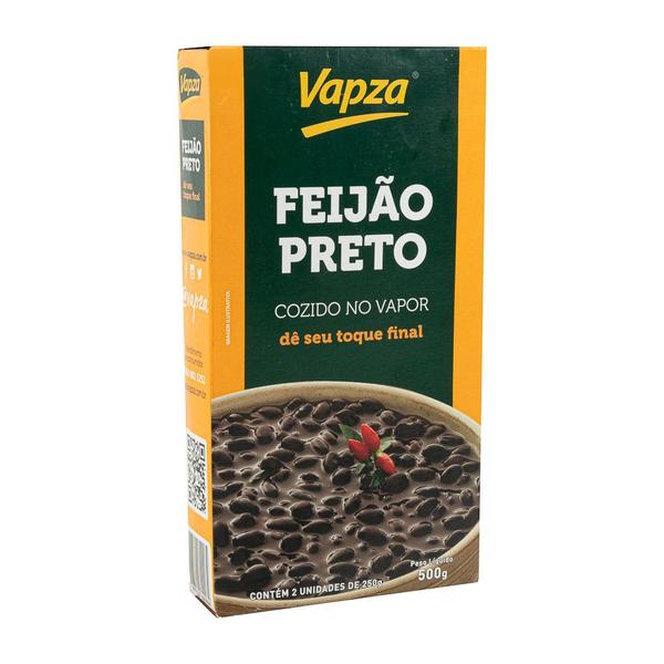 Imagem de Feijão Preto Cozido e Temperado VAPZA 500g