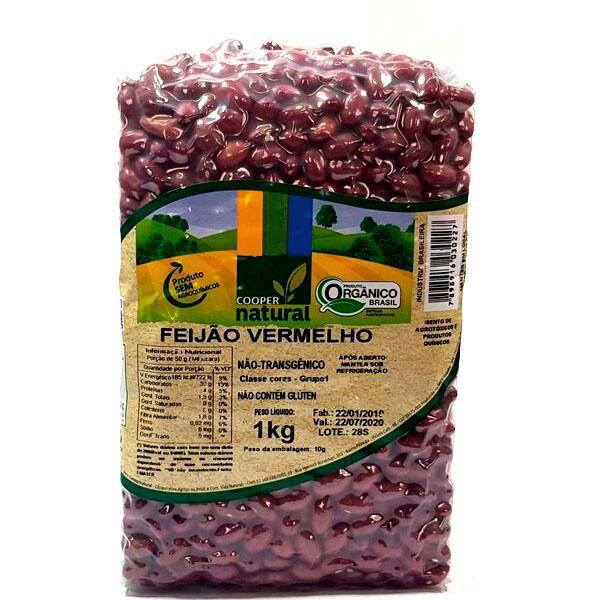 Feijão Vermelho Orgânico Coopernatural 1kg Imagem de Feijão Vermelho Orgânico Coopernatural 1kg