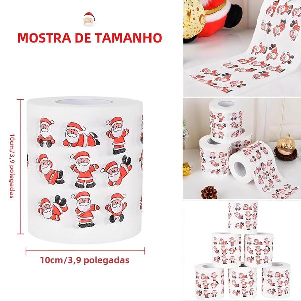 Imagem de Feliz Natal Papai Noel Banho Rolo De Papel Higiênico Decoração 2023 Natal Navidad Natal 2024