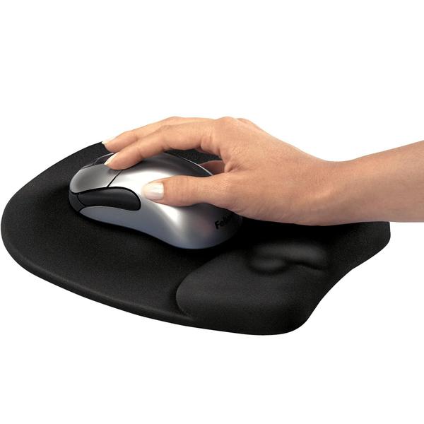 Imagem de Fellowes Memory Foam Mouse Pad/Wrist Rest- Preto (9176501)