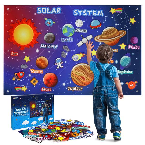 Imagem de Felt Board Story Set OKOOKO Outer Space Solar System 41 unidades