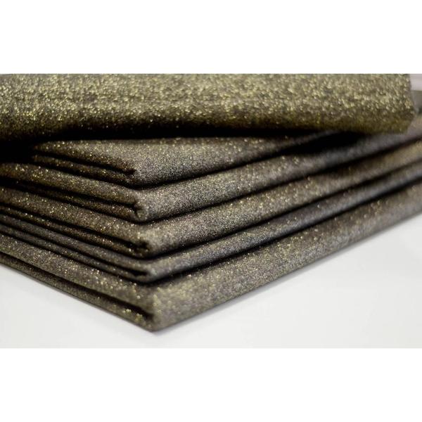 Imagem de Feltro Feltcolor Glitter Preto Ouro - 10m x 1,40m (Rolo)