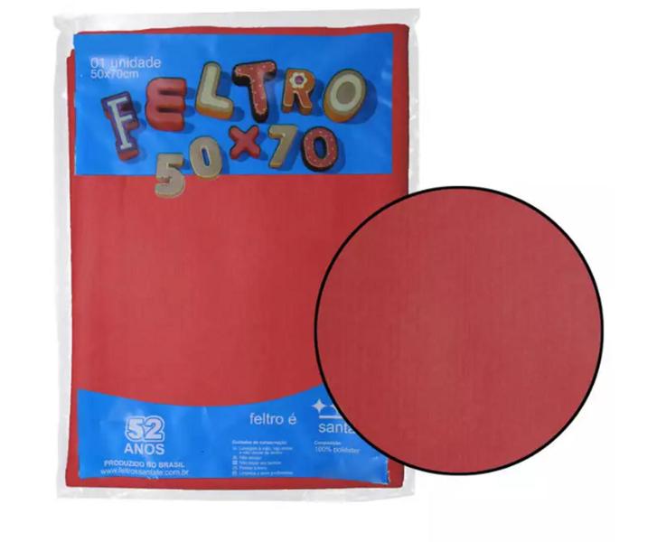 Imagem de Feltro Tecido Santa Fé Liso 180g/m² 70cmx50cm