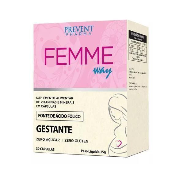 Imagem de Femme Way Gestante 60 Cápsulas - Prevent Pharma