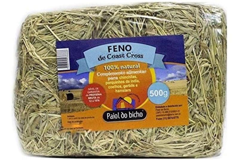 Imagem de Feno coast cross roedores 500g - un - Paiol Dos Bichos