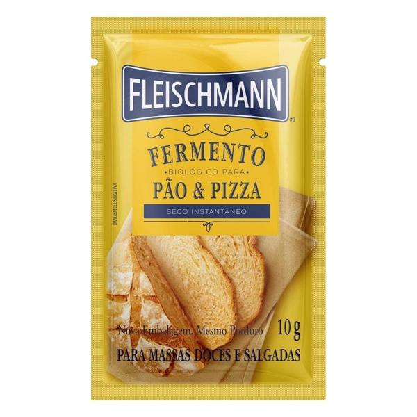 Fermento Biológico Fleischmann Seco Instantâneo 10g - Embalagem com 69 Unidades Imagem de Fermento Biológico Fleischmann Seco Instantâneo 10g - Embalagem com 69 Unidades