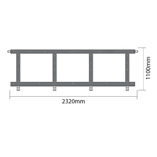 Imagem de Ferragem Tampa Lateral Inferior Randon 1100x2320mm